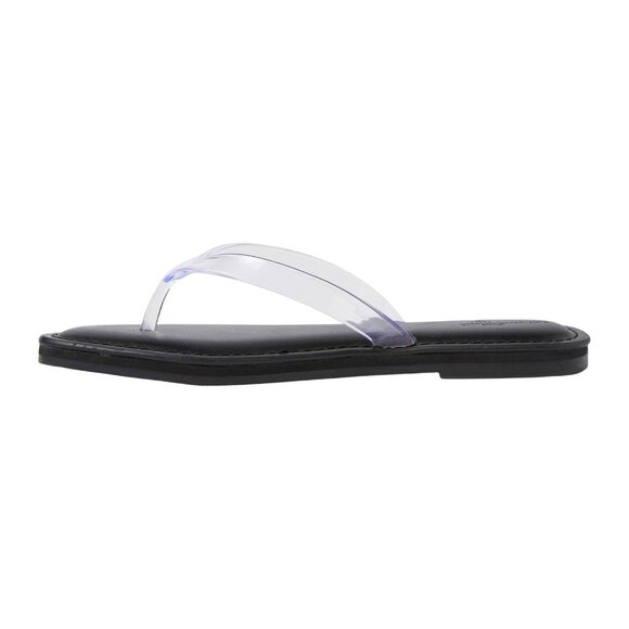 Universal Thread Womens Keilani Thong Flip Flops 93321989 Clear / Black 10M - Picture 8 of 10
